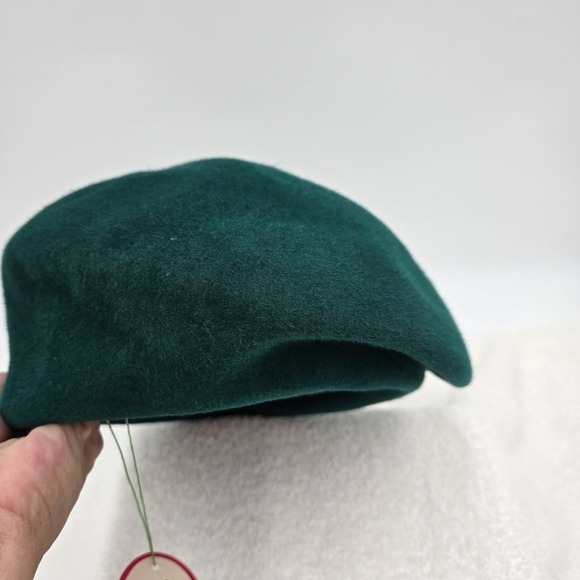 Vintage Frank Olive For Neiman-Marcus Wool/Felt Hat Round Green/Pink NY Couture main image 5
